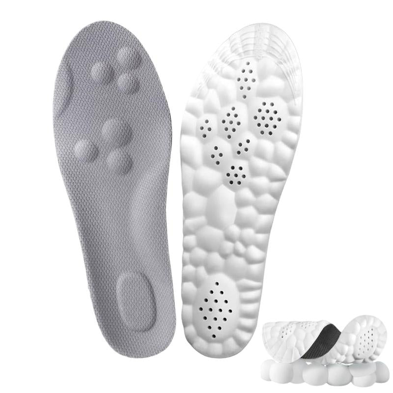 Soft Elastic Breathable Shoe Insoles - Lightweight and Sweat Absorbent, Comfortable for Non Tiring Feet in Bedroom Footwear