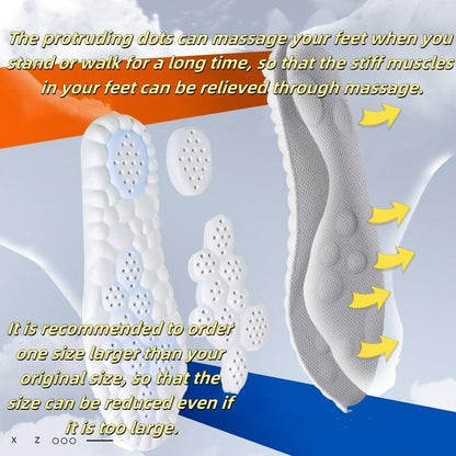 Soft Elastic Breathable Shoe Insoles - Lightweight and Sweat Absorbent, Comfortable for Non Tiring Feet in Bedroom Footwear